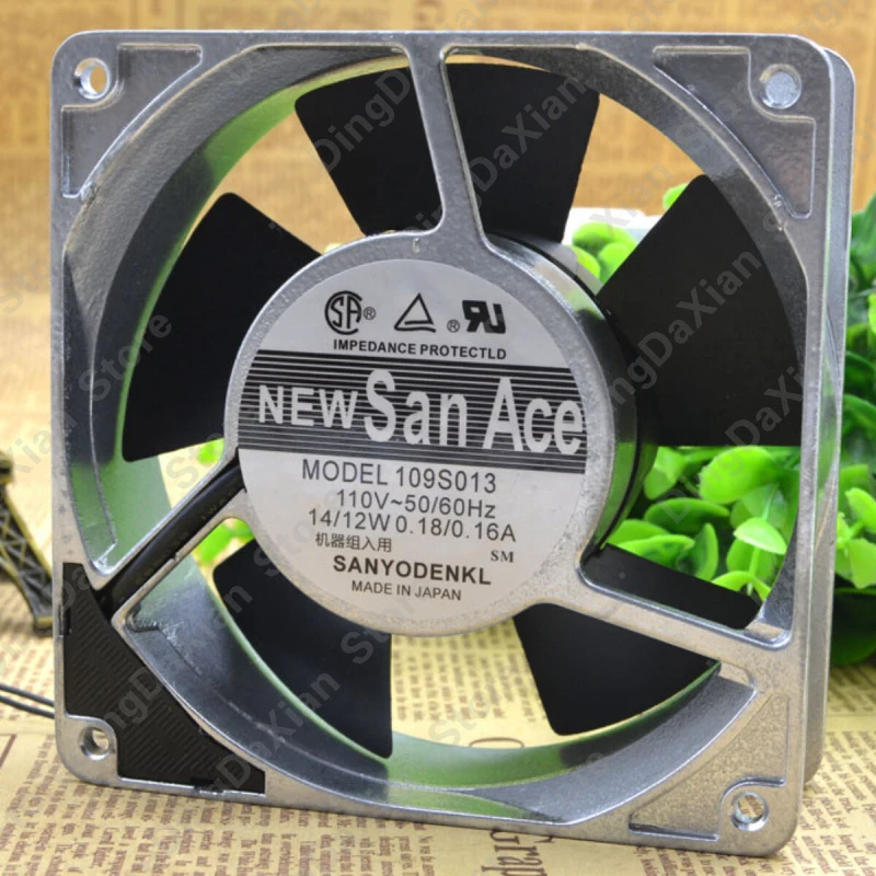 

X 1 шт. SANYO 109S013 | AC100В 0.18А | 12 см | Промышленный осевой вентилятор для охлаждения корпуса
