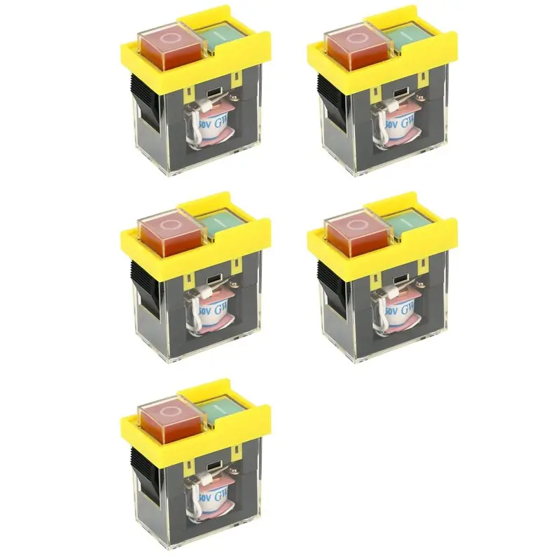 

【RECOMMEND】5X Kjd6 5E4 250V 6A Universal Safety Switch: Electromagnetic Waterproof, Against Power Outage Tool Switch, Start Butt