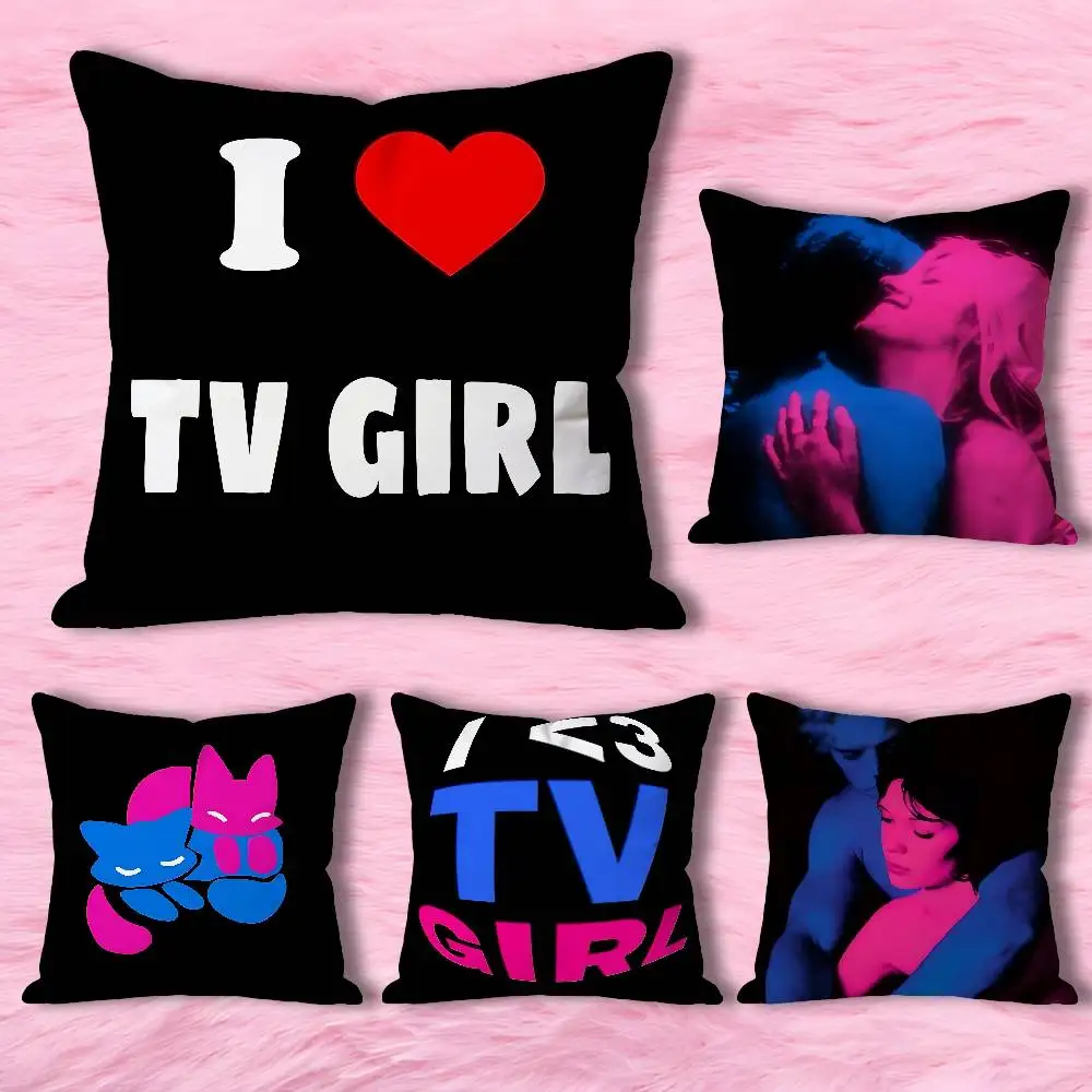 

T-Tv Girl Who Really Cares Various Sizes Square Pillow Case For Car Home Bedchamber Decor Custom Valentine gift