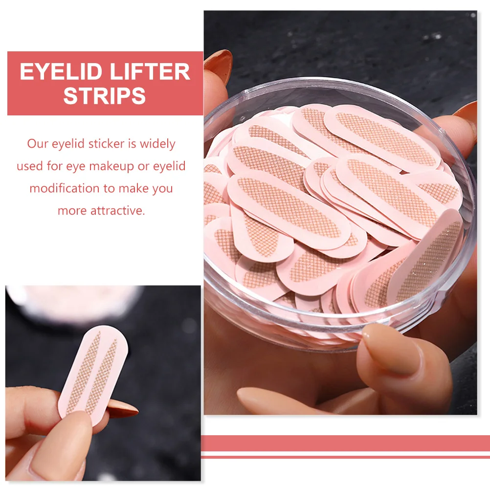 二重まぶたステッカー目に見えないテープ自然な見た目簡単使用長期的なまぶたリフターストリップ片面まつげメイクアップツール