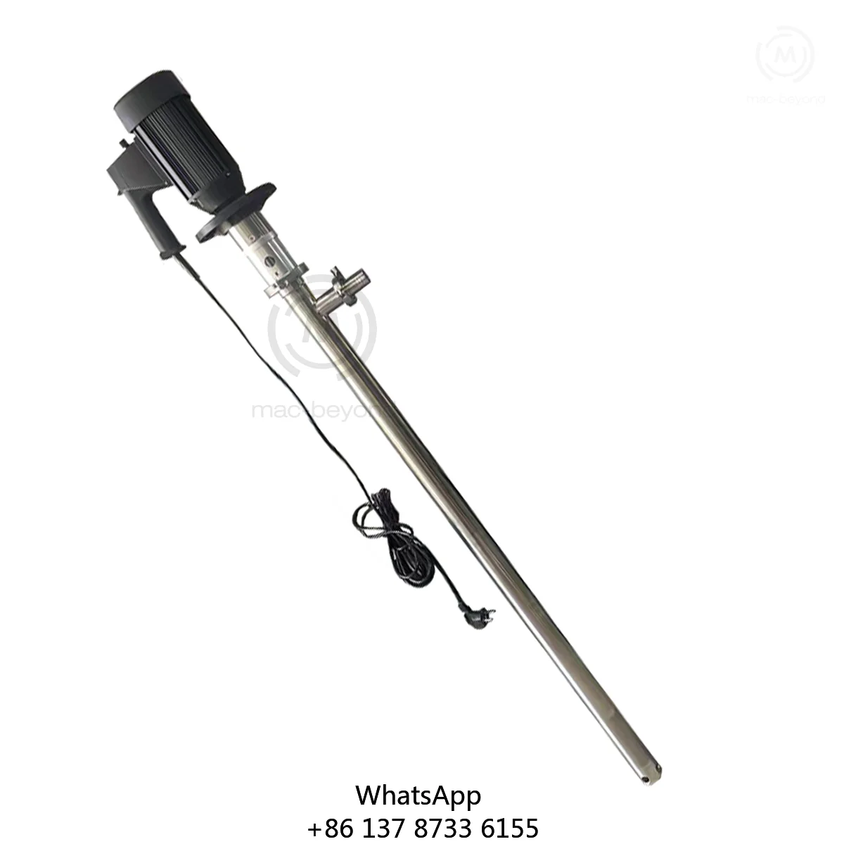 

Высококачественный электрический бочковой насос 825 Вт, барабанный насос, насос для перекачки химической жидкости