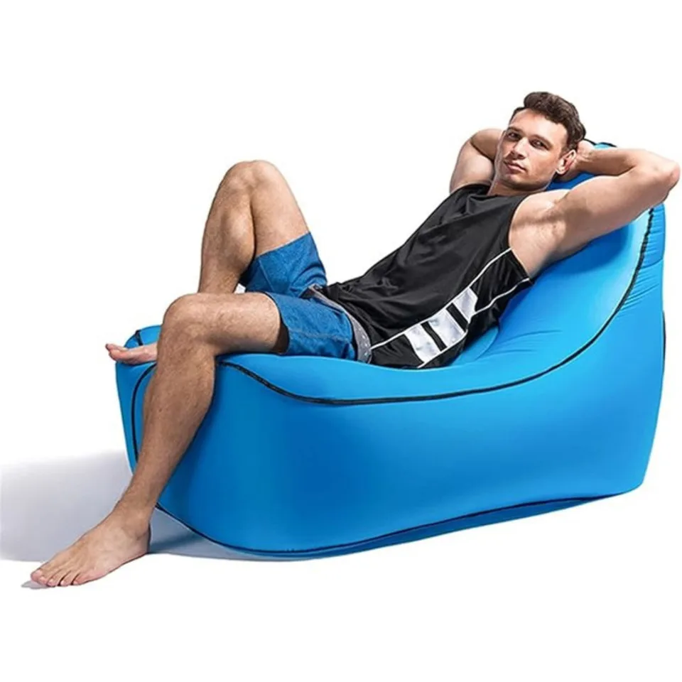 

Inflatable Air Lounger Portable Air Sofa Hangout Air Chair Couch Hammock Lazy Bag For Indoor Outdoor Camping With Carry Bag