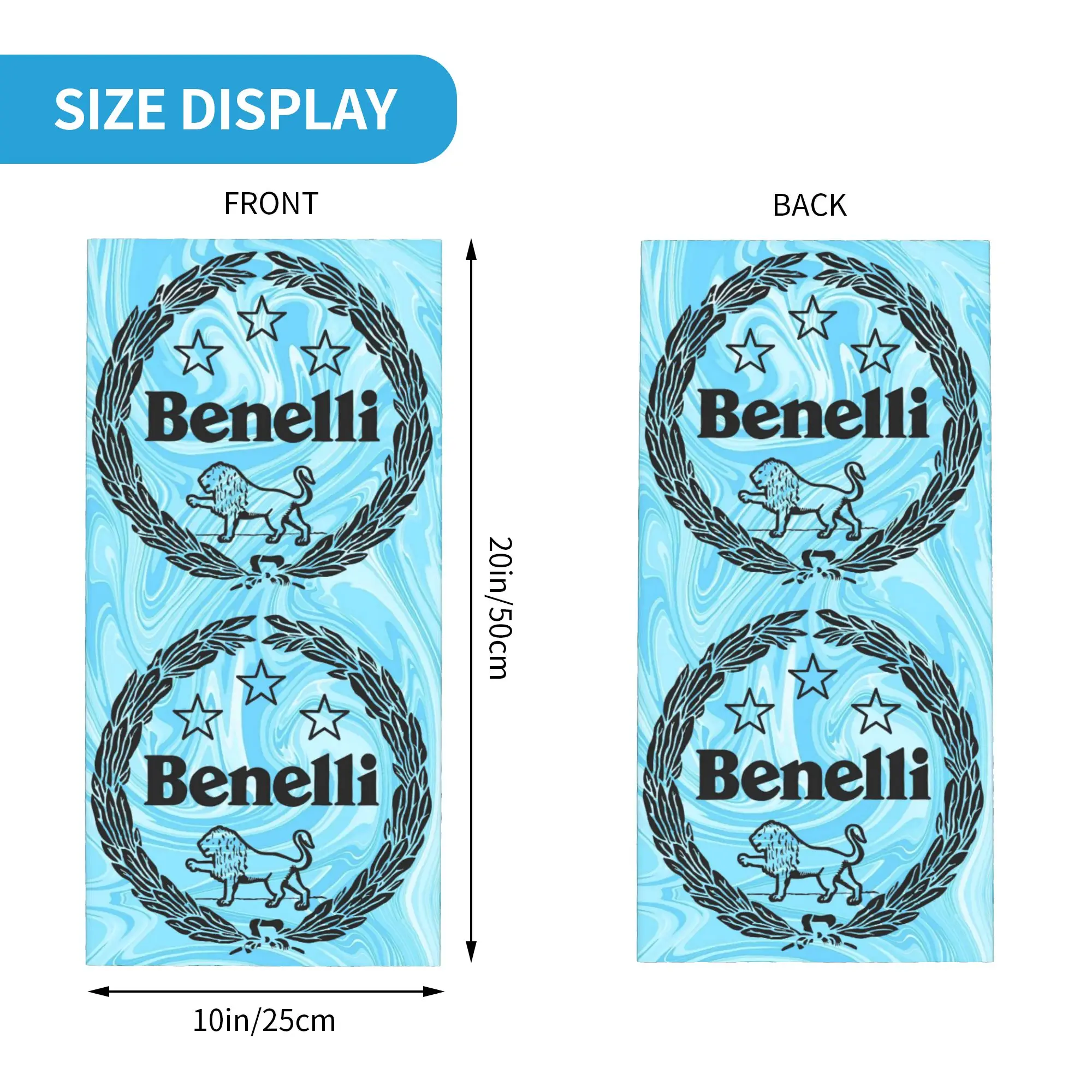 Custom B-Benellis Racing Italy Neck Gaiter Men Women Windproof Winter Hot Bandana Scarf for Ski