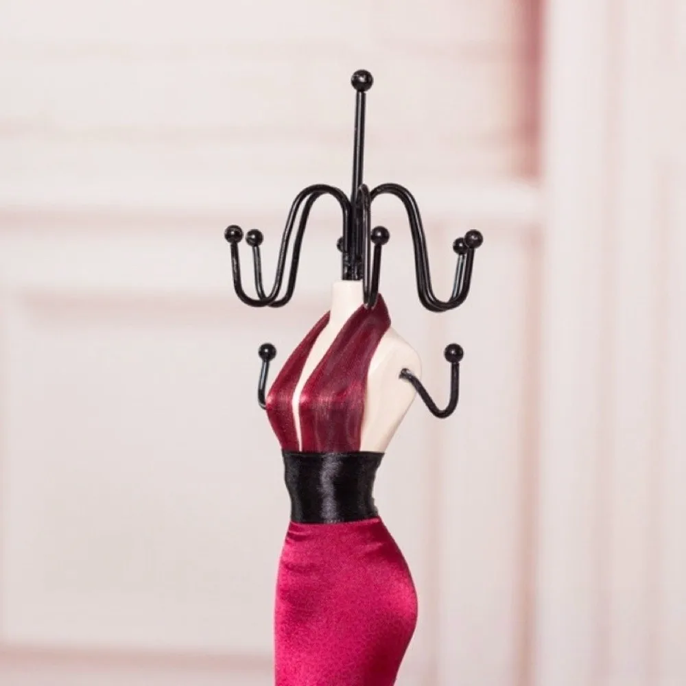 

Sofa Necklace Mannequin Display Stand High-heeled Shoes Luxury Fishtail Skirt Jewelry Stand Holder Lace Velvet
