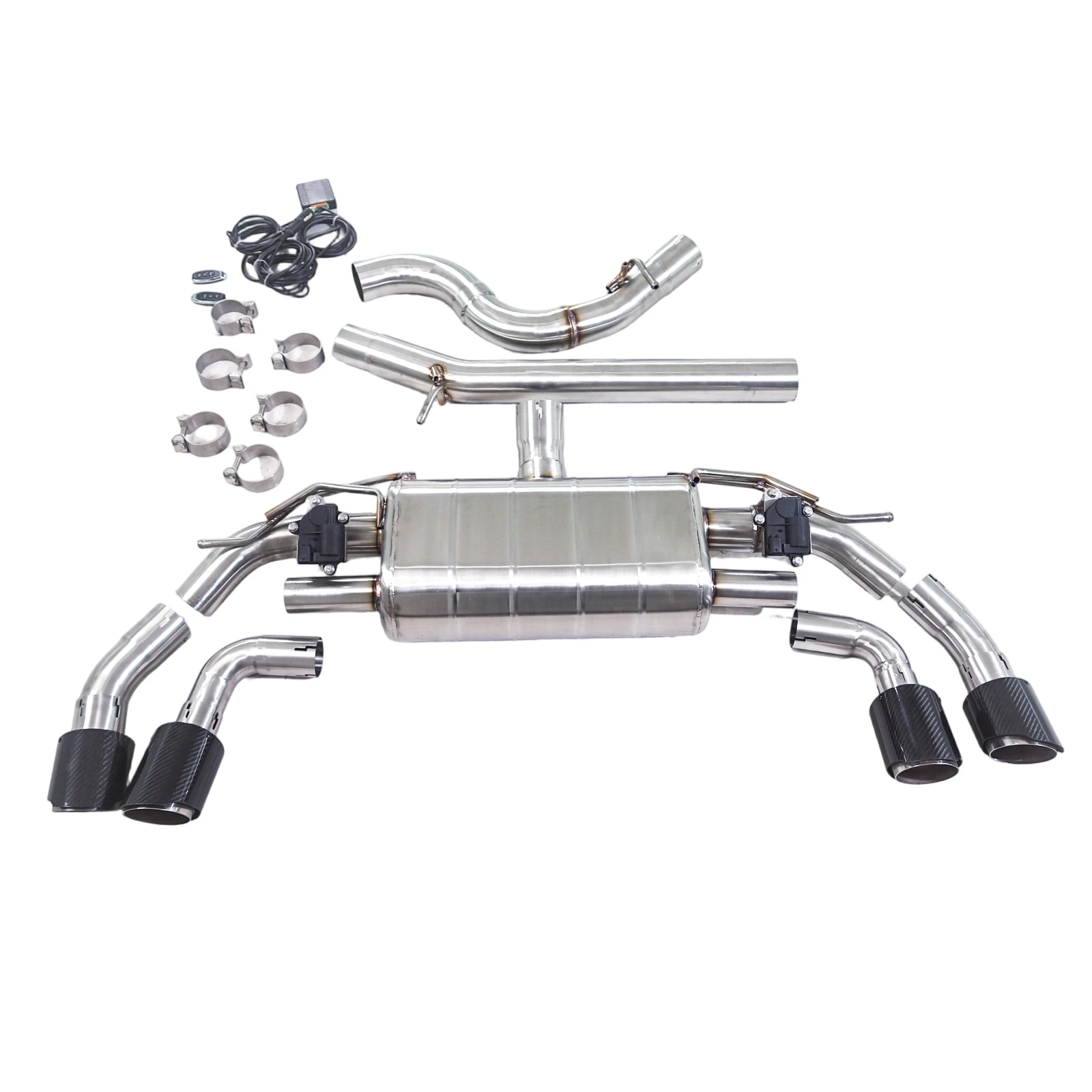 For Exhaust  the 2020 Audi A3 2.0T with 304 Stainless Steel High-permance Valvetronic Exhaust System Muffler