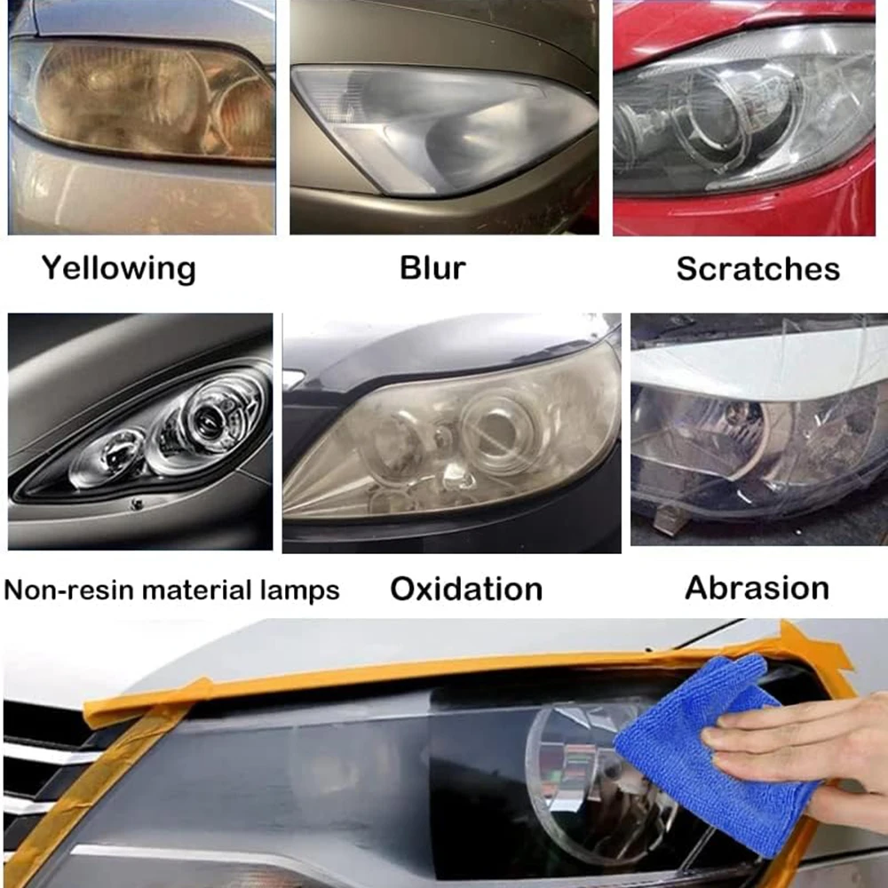 Car Headlight Repair Liquid Car Headlamp Renovation Restoration Cleaning Car Headlight Liquid Polymer Polish Auto Part headlight