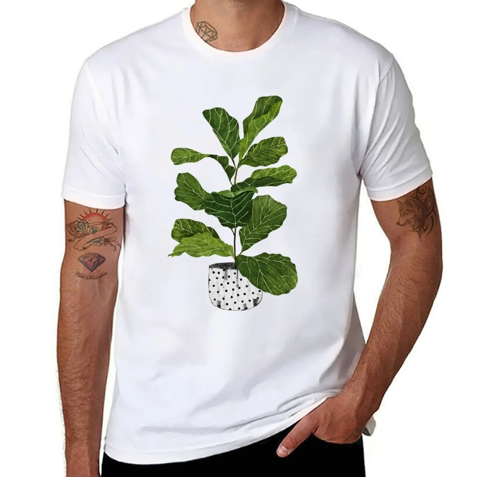

Fiddle leaf fig tree interior plant T-Shirt t shirt man casual t shirt man designer T-Shirt