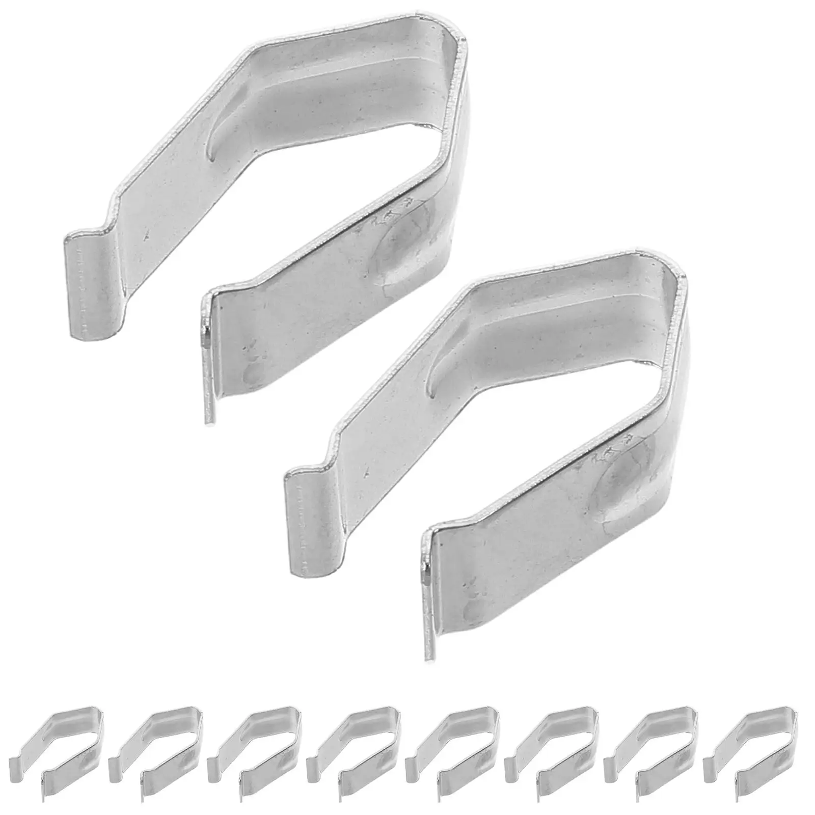 

20 Pcs Hanger Accessories Robust Iron Clips for Hanging Clothes Wardrobe Drying Rack Galvanized Spring Hardware