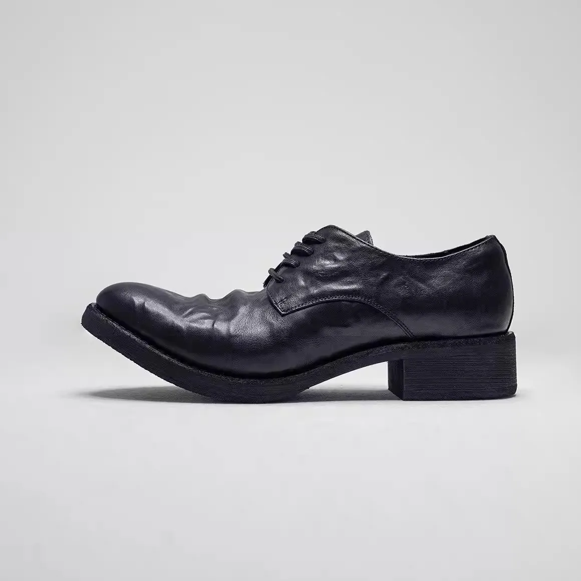 

Men's Shoes Pointed Toe Elevating Wearing-resistant Low Heel Casual Leather Shoes Fashionable Trendy Increased Height