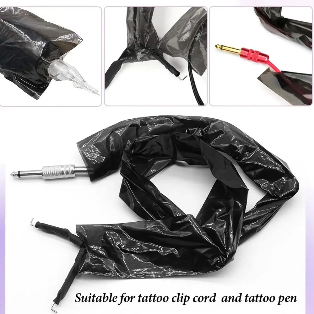 100Pcs Disposable Tattoo Clip Cord Sleeves Covers Bag Supplies Dustproof Protection Bags For Tattoo Machine Pen Covers Accessory