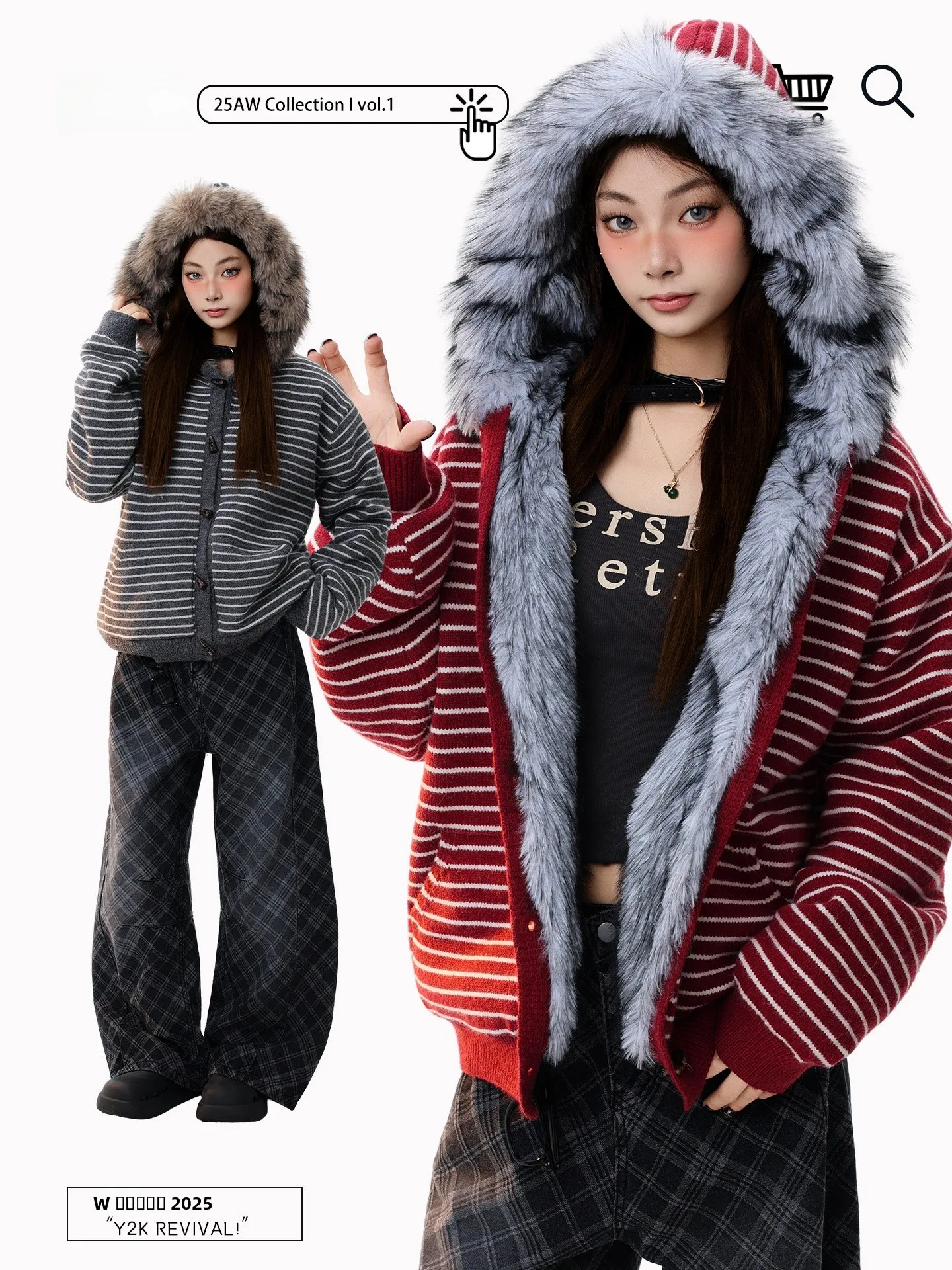 

Женская зимняя куртка PBB American Style с капюшоном, в полоску, из утолщенного хлопка, для повседневной носки, свободного кроя, на молнии