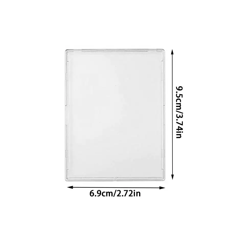8/12pcs Transparent Acrylic Mini Easel Stands, Hard Plastic Card Display Holders, Desktop Rack for Game Trading Cards, XJM