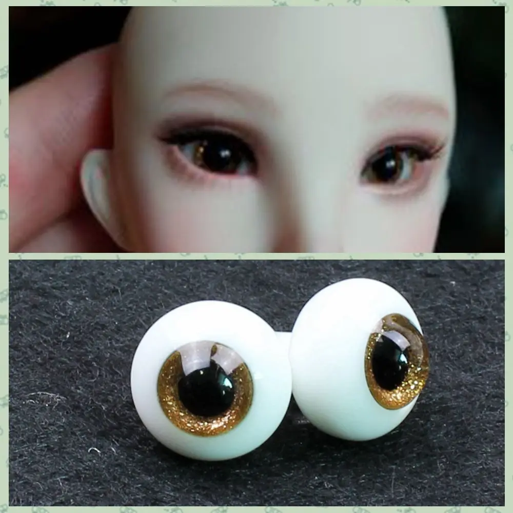 Ojos de cristal para muñeca, 8mm, 10mm, 12mm, 14mm, 16mm, 18mm, 1/6, 1/4, 1/3, aod, dod, msd, yosd, sd, bjd, eyeball, XTB005