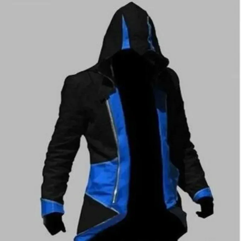 جديد كول قاتل العقيدة القرون الوسطى سهرة هالوين كونور سترة أحمر أسود تأثيري لعبة كوس زي