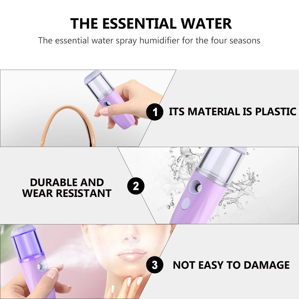 

1Pcs Facial Mister Nanometer Sprayer Compact Portable Face Moisturizing Device for Deep Hydration Oil Control Skin Rejuvenation