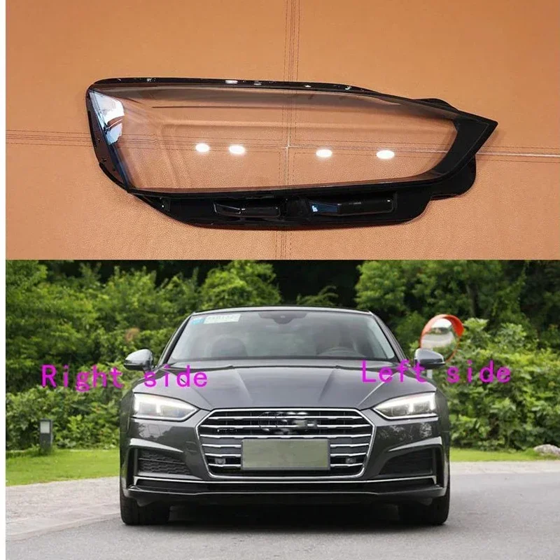 

For Audi A5 S5 RS5 2017 2018 2019 2020 2021 Headlight Shell Lamp Shade Transparent Cover Headlight Glass Headlamp Cover