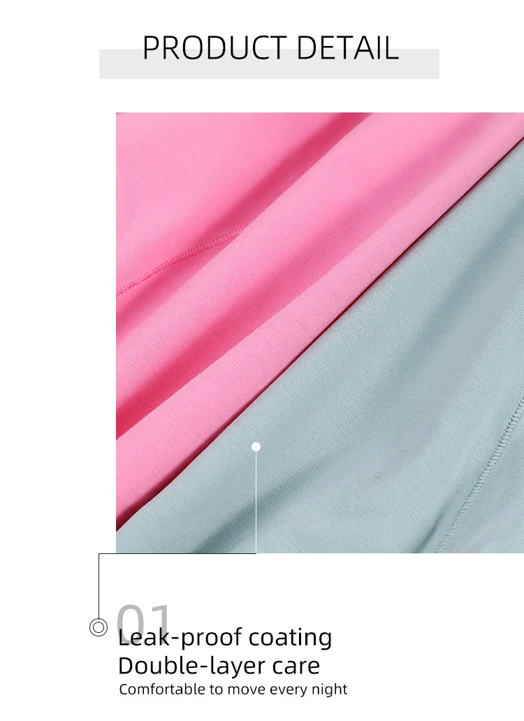 ملابس داخلية فسيولوجية للنساء، ملابس داخلية مانعة للتسرب، ملابس داخلية نسائية من القطن الخالص، سراويل فسيولوجية مقاس كبير #6