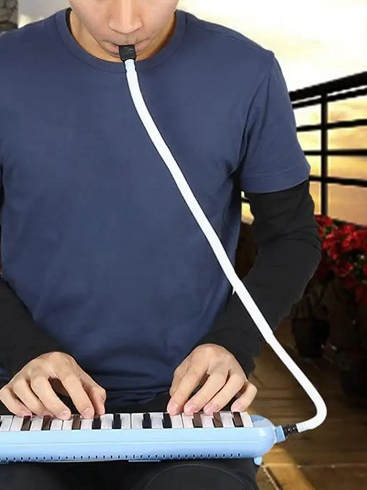 32/37 مفاتيح ميلوديكا أنبوب مرن المحمولة أنبوب النفخ الفم الجهاز بيانكا المعبرة خفيفة الوزن عناصر الموسيقى المحمولة