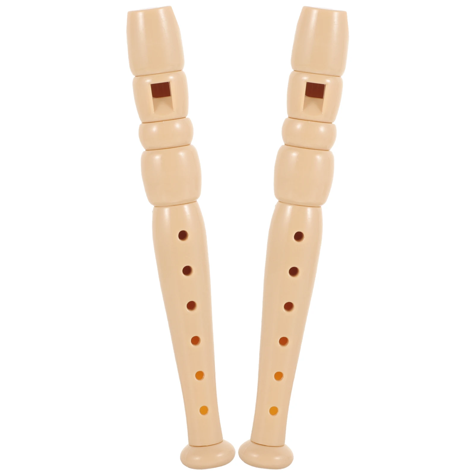 

2pcs Plastic Clarinet Kids Musical Instruments Children Practice Beginner Portable Toy Smooth Surface Without Burr