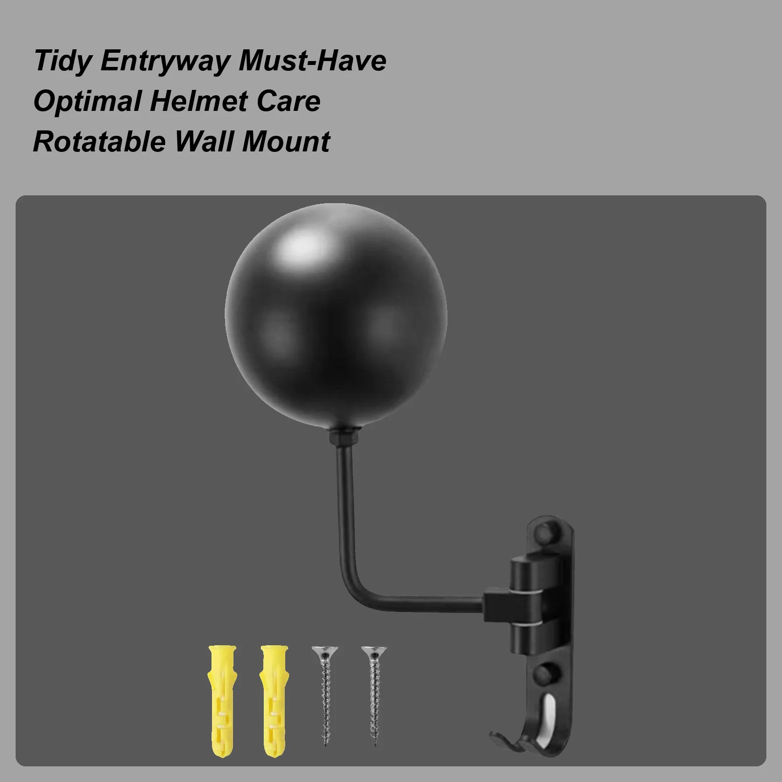 

Helmet Organizer Adjustable Wall-Mounted Display Hook Helmet Stand For Display Wall Mount For Home Bedrooms Living Room Garage