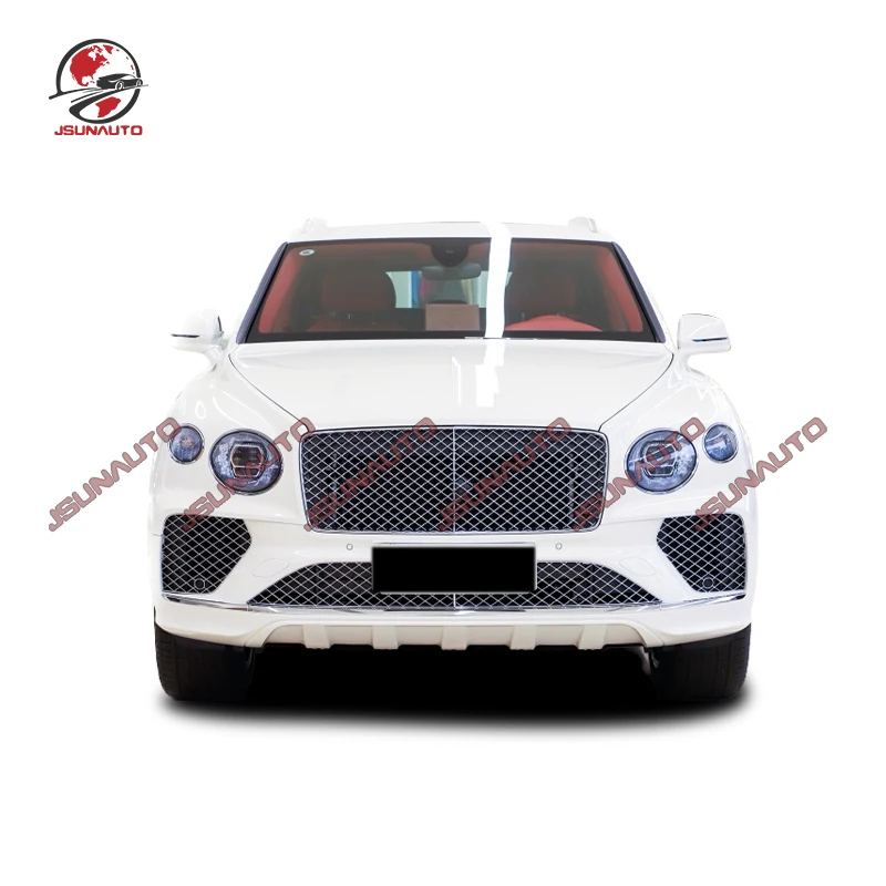 Good Quality For Bentayga V8 OE Style Front Bumper Silver Grill Kits For 20-24 Bentley Bentayga Mulliner Bumper