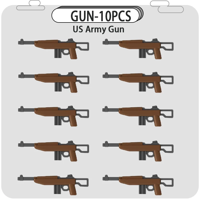WW2 Militaire Accessoires Bouwstenen US Ranger Italië Duitse Britse Leger Soldaat Figuren Gun Helm Bakstenen Verjaardagscadeautjes