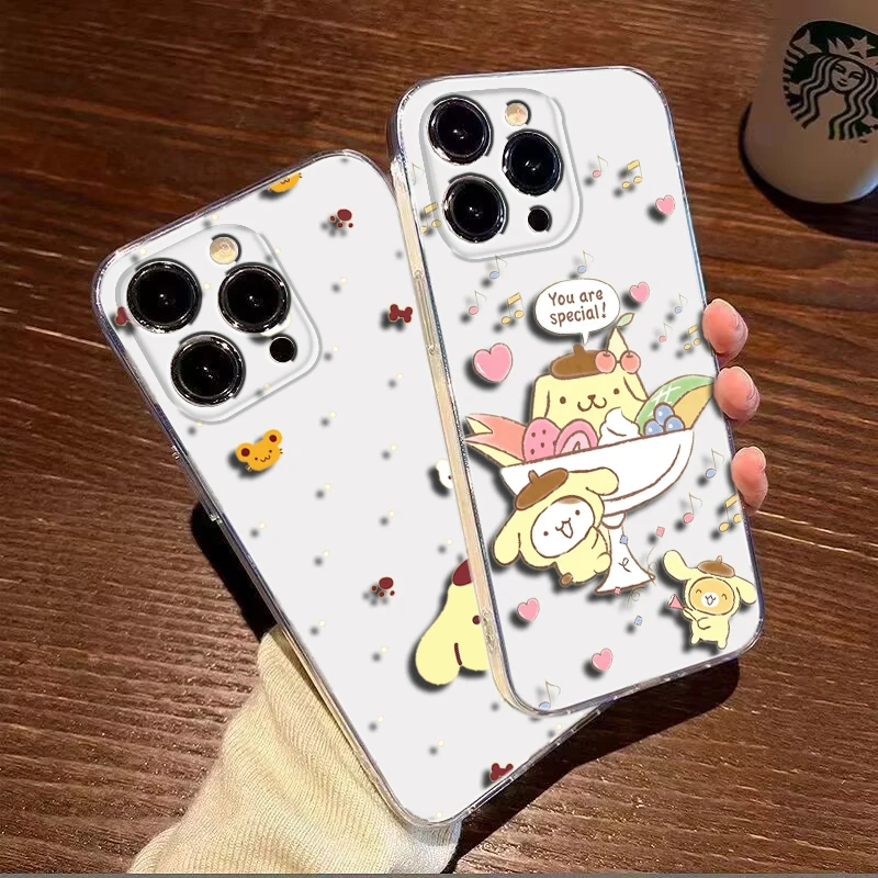 E4 Pom Pom Purin Soft Case for LG K71 K8 Plus K9 Lite Q510 K92 Q92 Stylo 6 7 V40 V50 V60 Velvet G9 X4 Q61 Q60