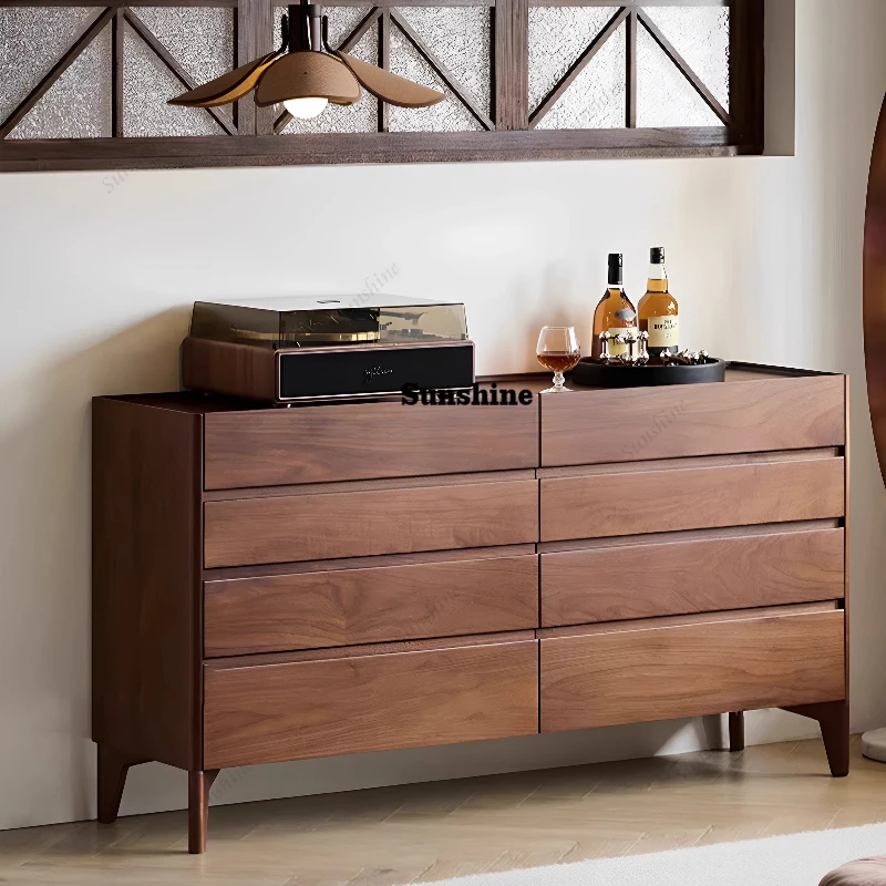 

North American size apartment, solid wood storage cabinet, drawer, bedside cabinet