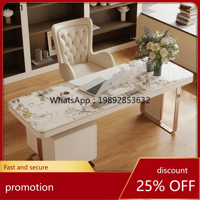 ABB  modern slate simple computer desk office home study furniture desk combination