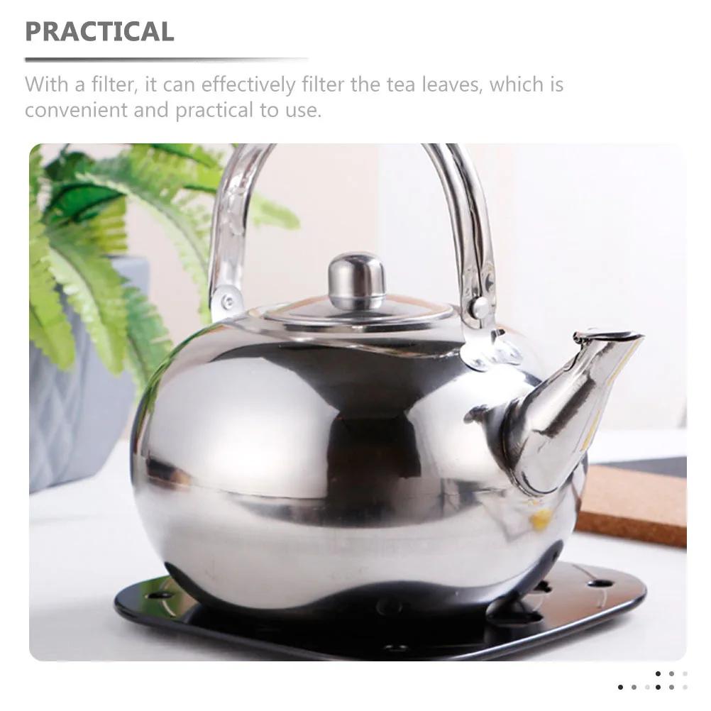 

Stainless Steel Tea Kettle Household Water Kettle for Home Kitchen Use with Filter Comfortable Handle Suitable for Gas
