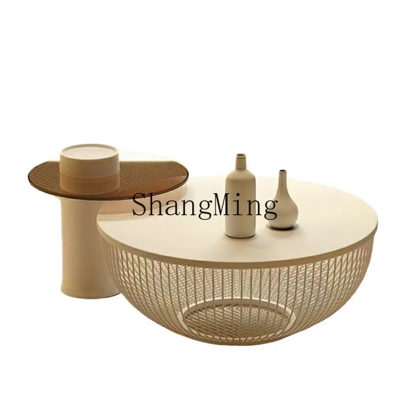 

ZYY cream wind rock board coffee table living room household small apartment modern simple creative coffee table