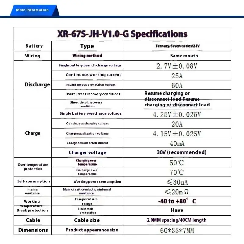 7S Bms 24V 15A 20A … - image