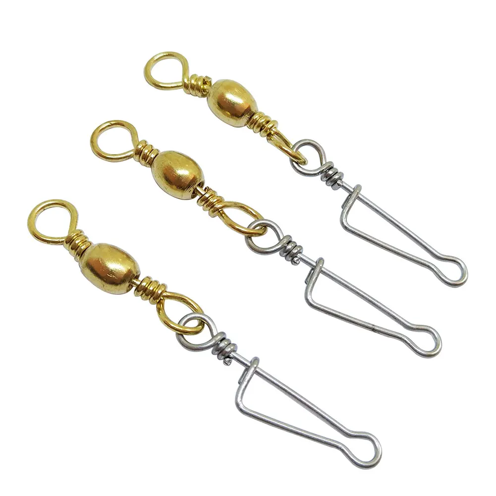 20-1000 قطعة برميل الصيد قطب مع Duolock المفاجئة المقاوم للصدأ المياه العذبة الكارب الصيد إغراء موصل Fasklink الطعوم #3