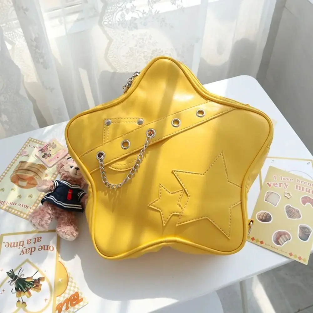 Crossbody Bag Pin Display Bag Fashion Five-pointed Star Trendy Pain Bag Shoulder Bag Street Handbag