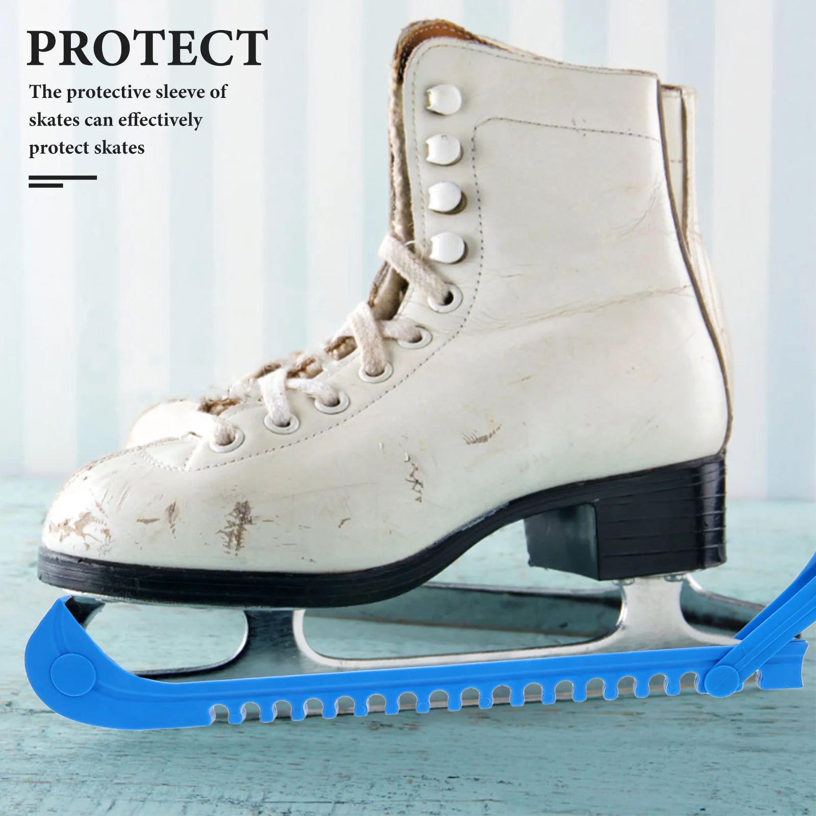 

4 шт. регулируемые чехлы для коньков, защитные щитки для лезвий, аксессуары для хоккея и катания на коньках, молодежные зимние защитные чехлы для коньков