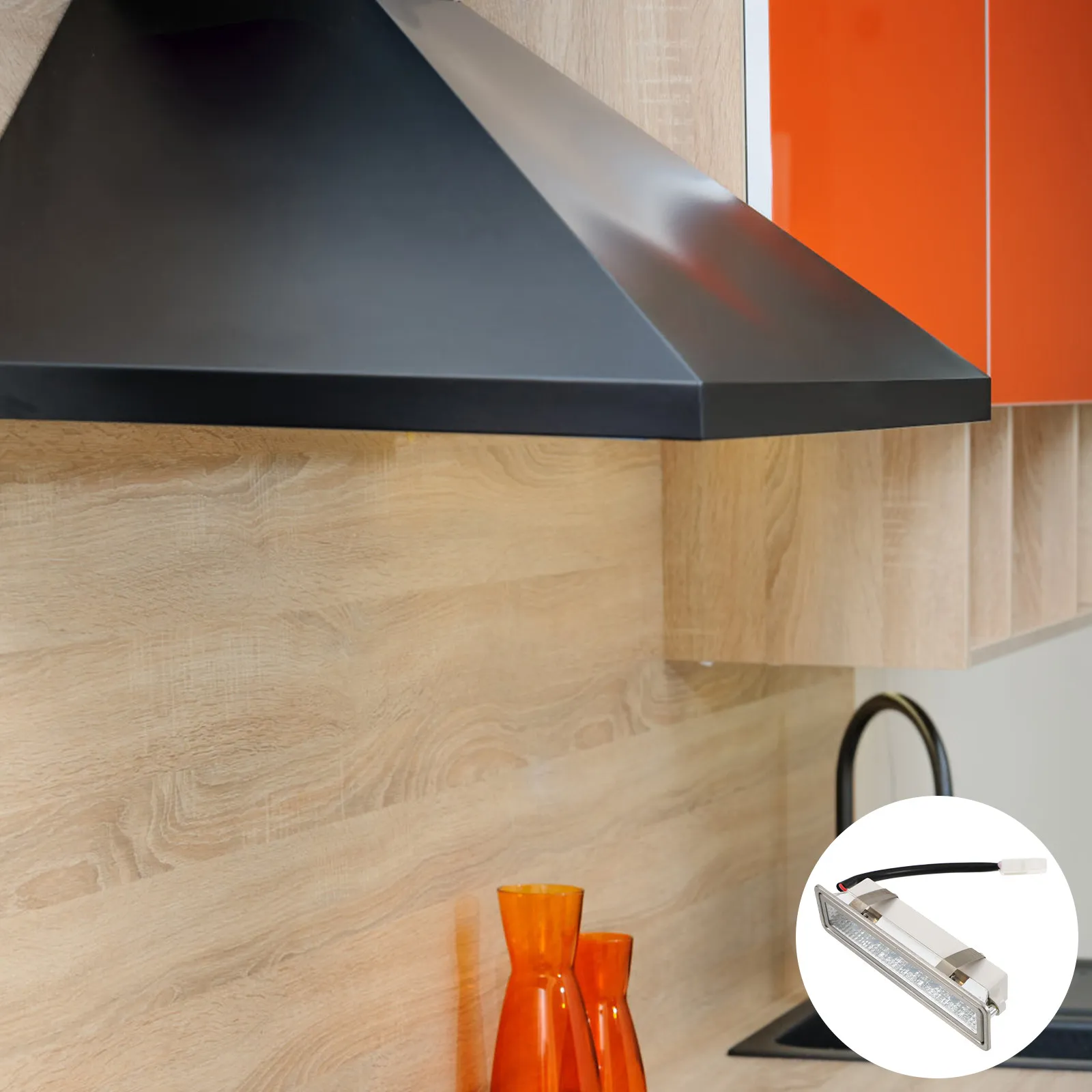 

LED Light Bulb Rectangle Shape Replacement for Range Hood Kitchen Cooker Hood Lamp Efficient Under Cabinet Closet