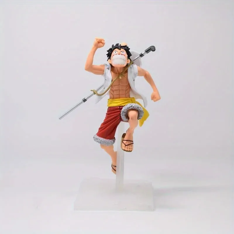 17cm Anime One Piece Figur Luffy Ace Sabo Drei Brüder Laufende Pose Statue Modell PVC Desktop Actionfigur Spielzeug Geschenke – Detail 3