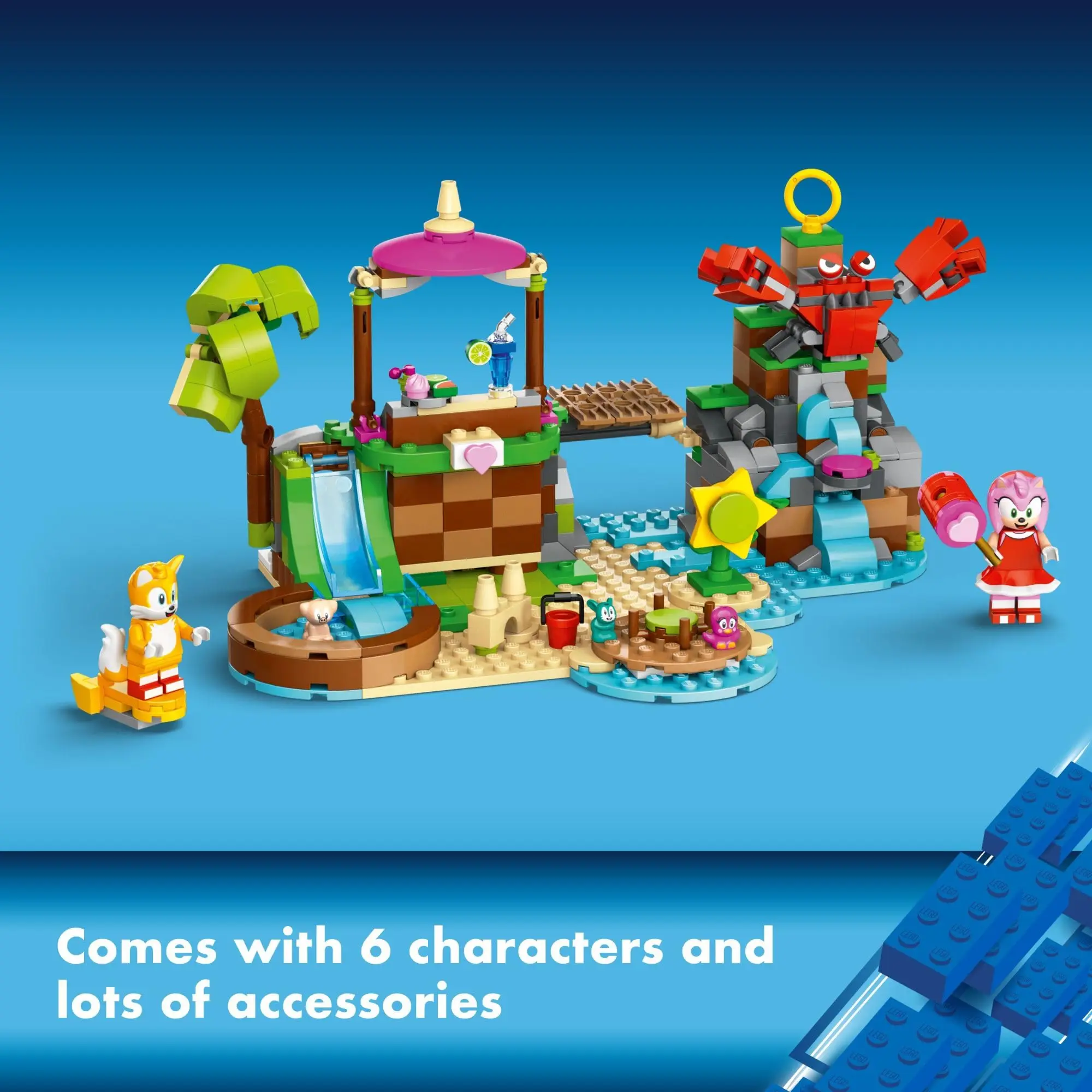 LEGO Sonic The Hedgehog Amy’s Animal Rescue Island 76992 Building Toy Set Sonic Adventure Toy with 6 Characters and Accessories