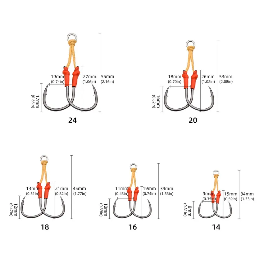 5 قطعة خطاف صيد السمك عالي الكربون الصلب السنانير اليابان مساعدة هوك الشائكة واحدة مزدوجة جريئة تهزهز خطاف بطيء ل باس صيد السمك #6