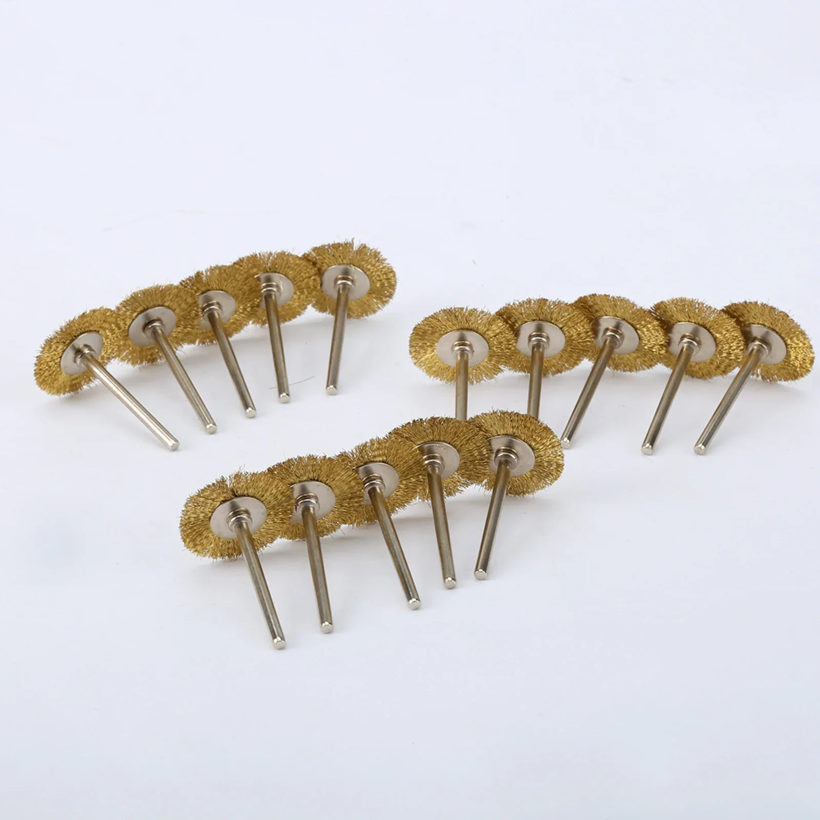15Pc Bằng Đồng Bàn Chải Dây 3.17Mm Vít Điện Thép Dụng Cụ Dây Bánh Xe Cọ Cốc Rỉ Sét Phụ Kiện Dụng Cụ Xoay Cho khắc Mài Mòn