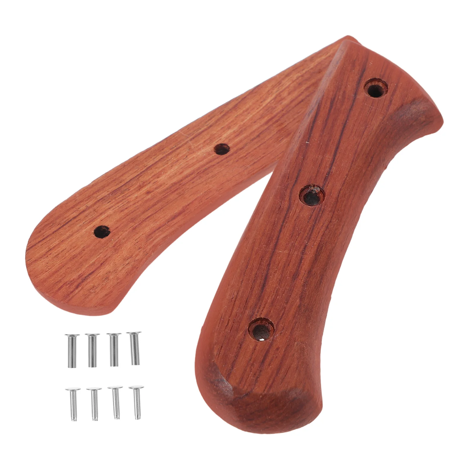 

1 set 1 Set Solid Wood Knife Replacement Handle Vintage Style Non-Slip Kitchen Cutter Grip For Home Repair Tools Accessories