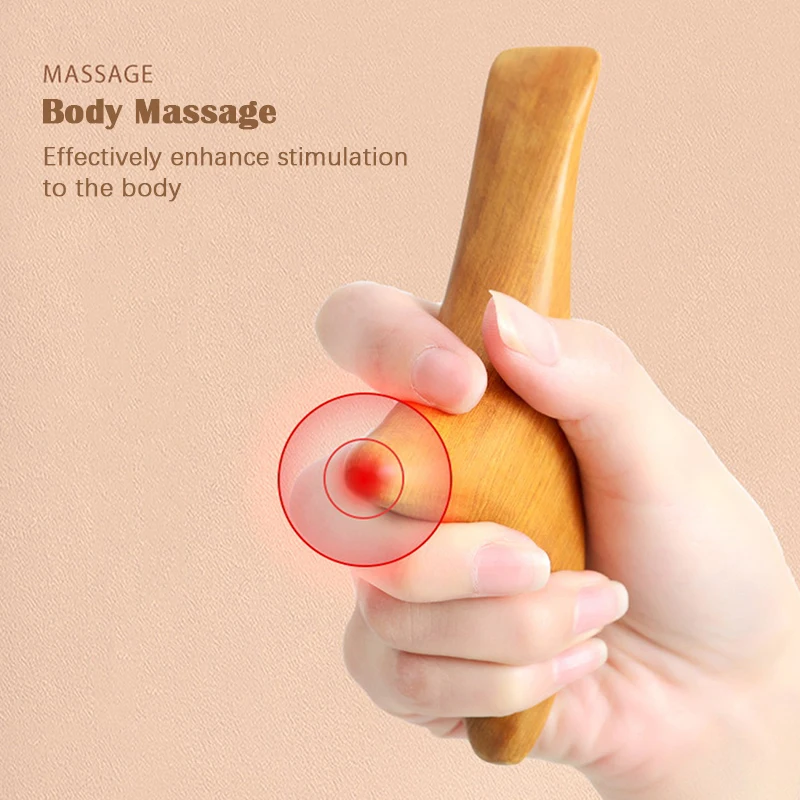 Ferramentas De Drenagem Linfática Profissional, Madeira Trigger Point, Massagem Gua Sha