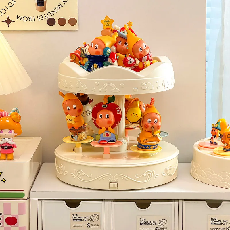 

Автоматическая вращающаяся музыкальная карусель-подставка для коллекционных фигурок и кукол, с тремя музыкальными режимами, настольный декор