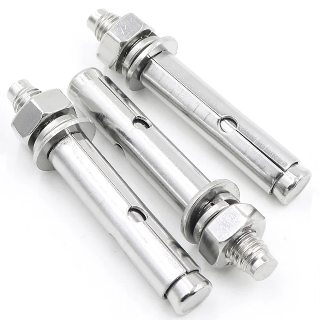304 Stainless Steel Heavy Duty Expansion Bolt Anchor Sleeve Concrete Anchor Bolt Link Rod Wall Fastener Nail M6M8M10M12M14M16M20 5