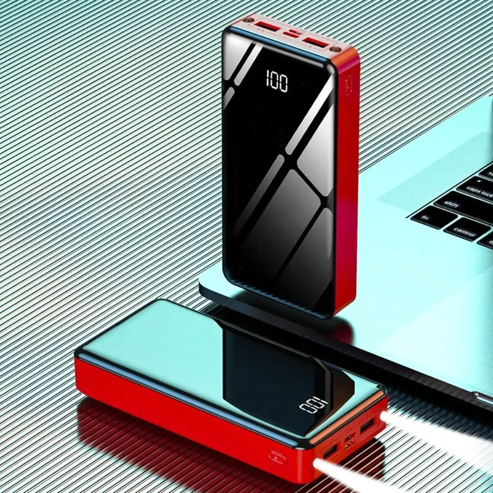 

50000mAh Large Capacity Mobile Power Bank With Lighting/LED Power Display/Multiple Type-C/Micro/USB Ports, Can Quickly Charge Mobile Phones/Electronic Products And Other Devices, Portable Emergency Power Supply Device For Outdoor Travel, Gift(5*10000mAh)