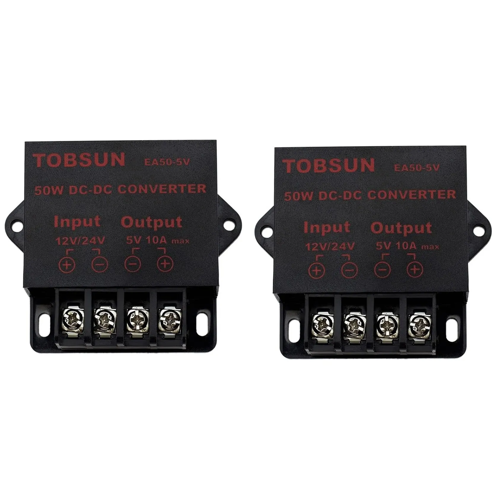 ABFI 2X 24V/12V To 5V 10A 50W Car LED Advertising Screen Power Supply Power Converter DC Transformer