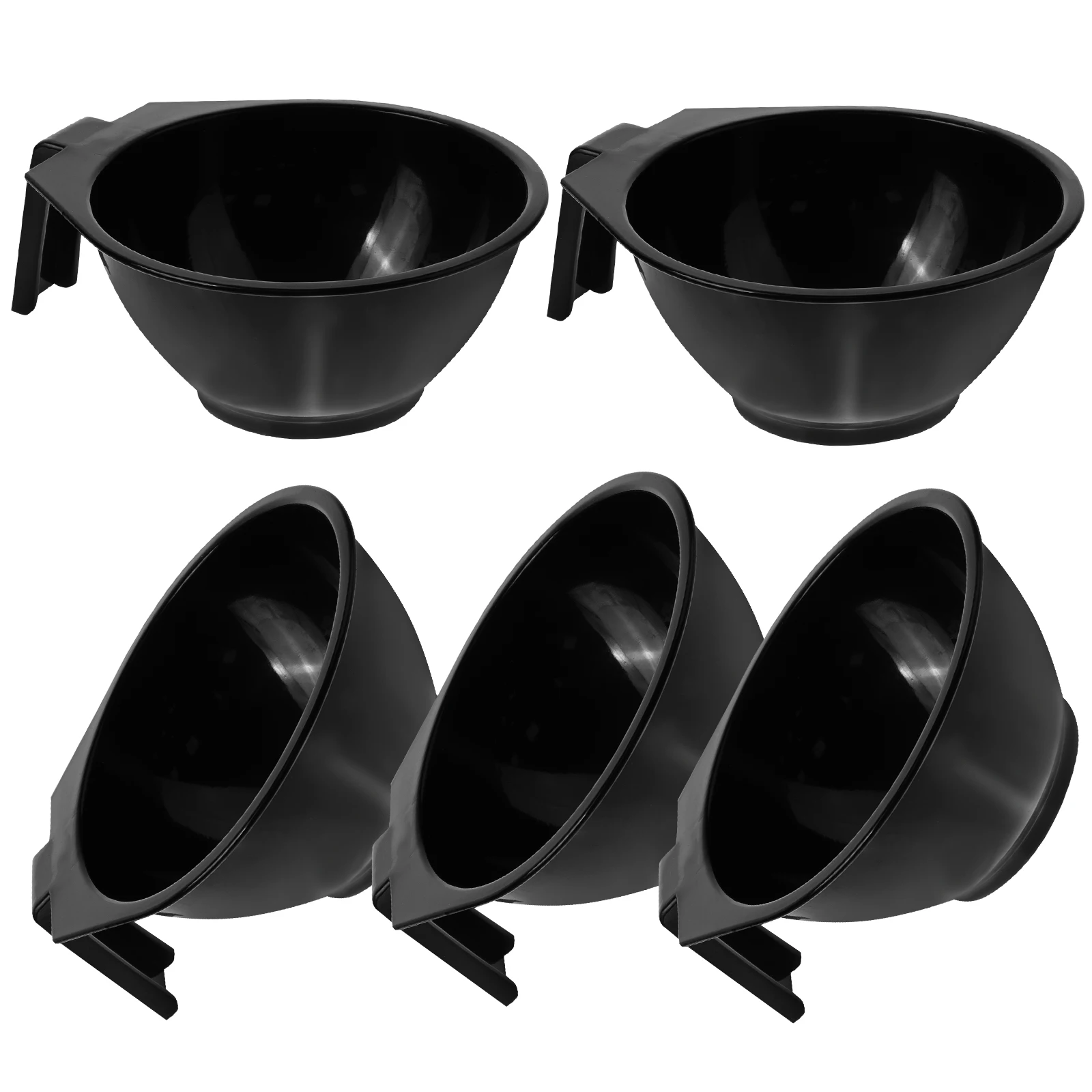 

5pcs Dye Mixing Bowl Sturdy Plastic Diy Hair Coloring Bowl Set For Salon Home Use Tinting Bowls Hair Dye Tools Accessories