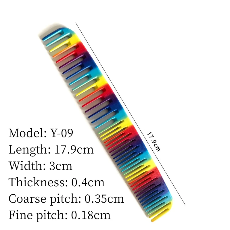 Haarschnitt Kamm profession elle Friseursalon Friseur Kämme Graffiti Muster doppelseitige Haar bürste Friseur Styling-Tools y0702 – Detail 22