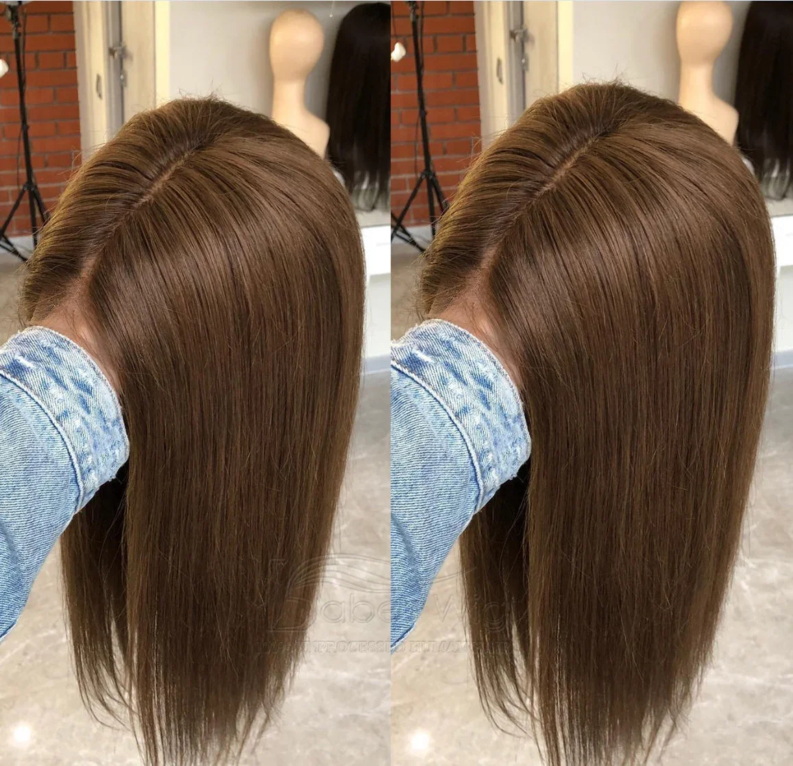 Perucas de corte curto 100% cabelo humano peruca dianteira do laço curto bob estilo perucas de renda sem cola médio marrom perucas para mulheres brancas frete grátis