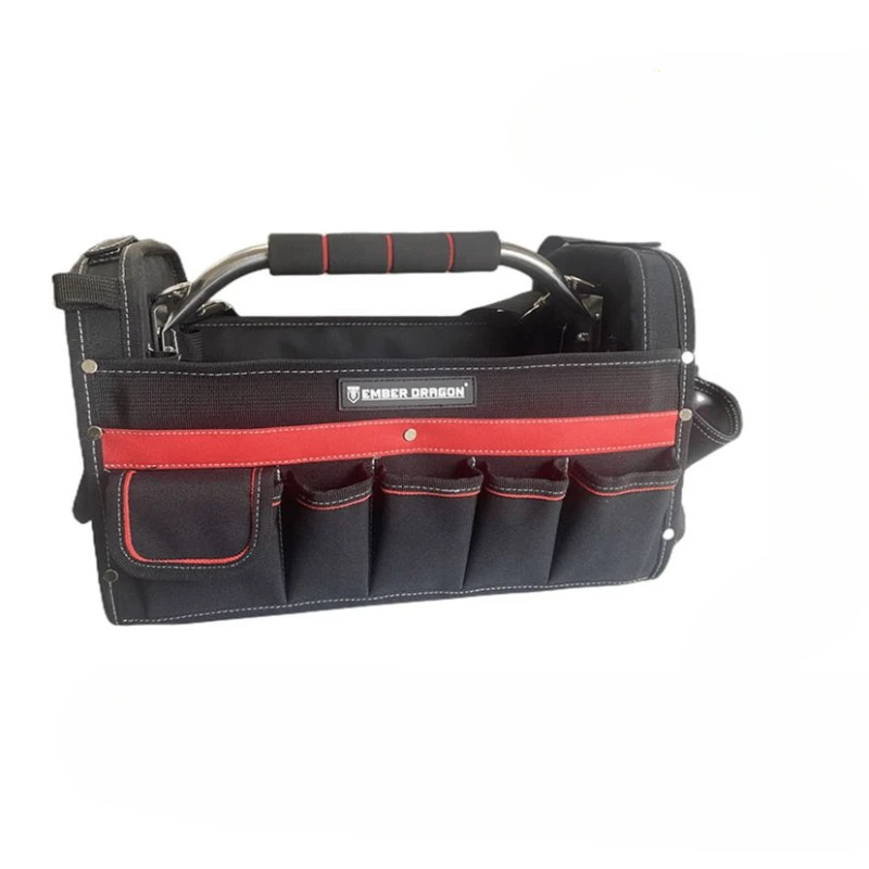 Portable Tool Bag Multifunctional Tool Bag Organizer Storage Bags Oxford Thickened Handheld Toolkit Electrician Woodworking